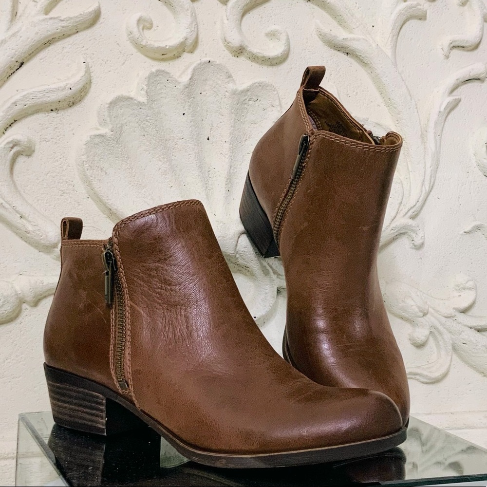 Lucky Brand Basel Leather Bootie NWOT